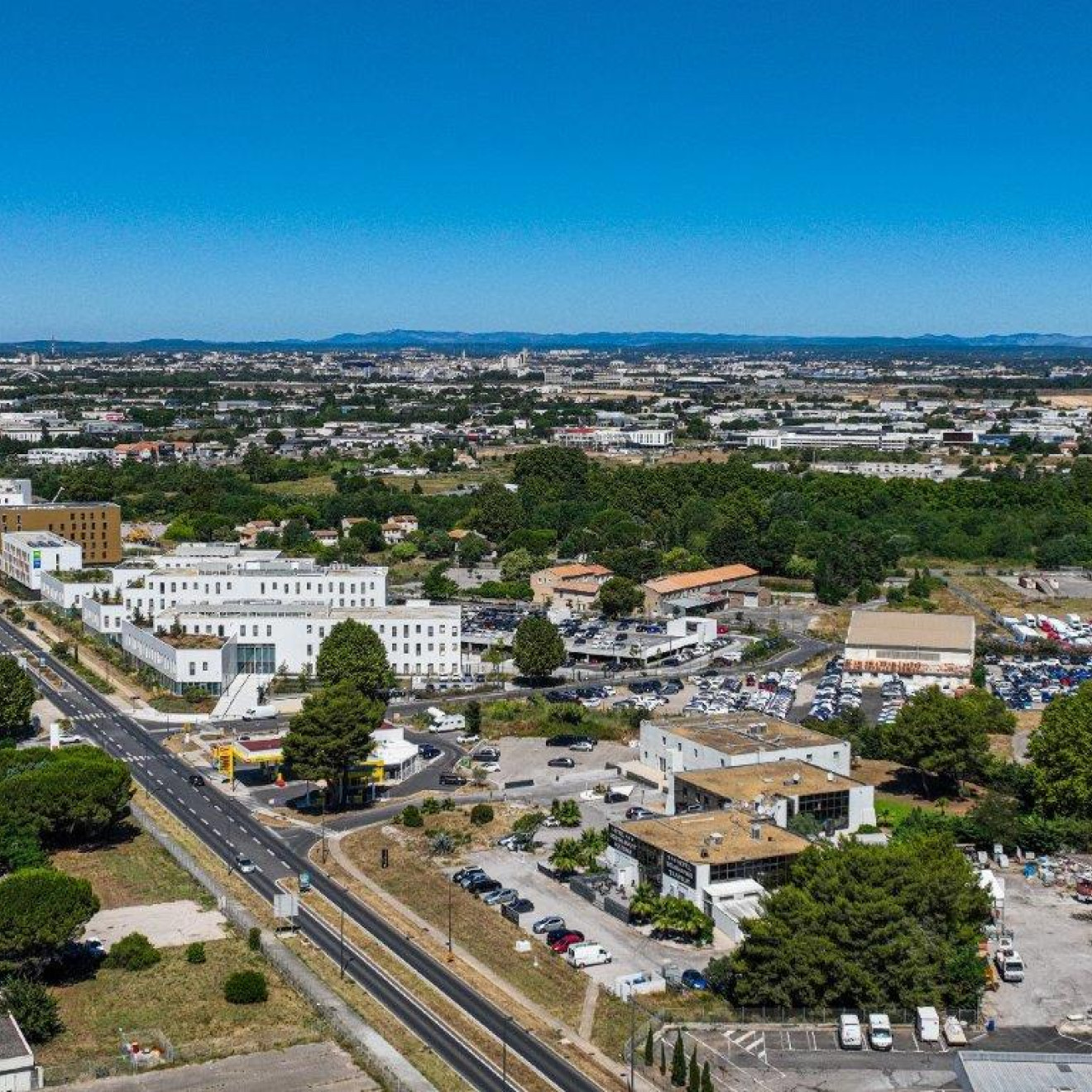 photo aerienne plateforme